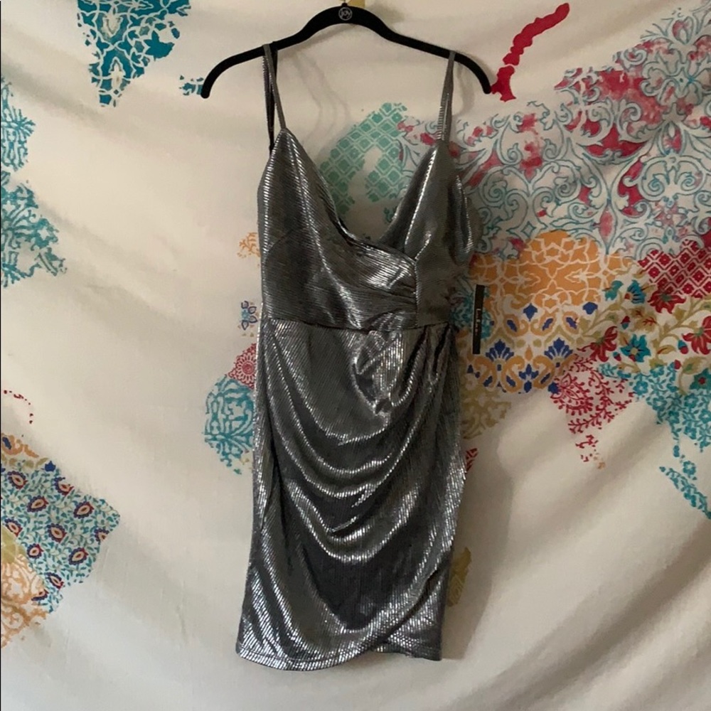 Silver party dress from LuLus